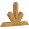 Ekena Millwork Saratoga Rough Sawn Timber Gable Bracket, Western Red Cedar, 60"W x 38"H x 6"D x 6"F, 15/12 Pitch GBW060X38X0606SAR00RWR - alternate 3